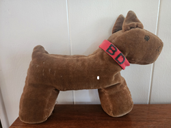 The original stuffed Browndog on the dresser