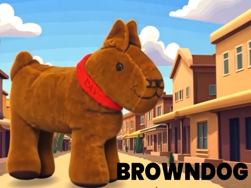 The original stuffed Browndog that inspired the movement
