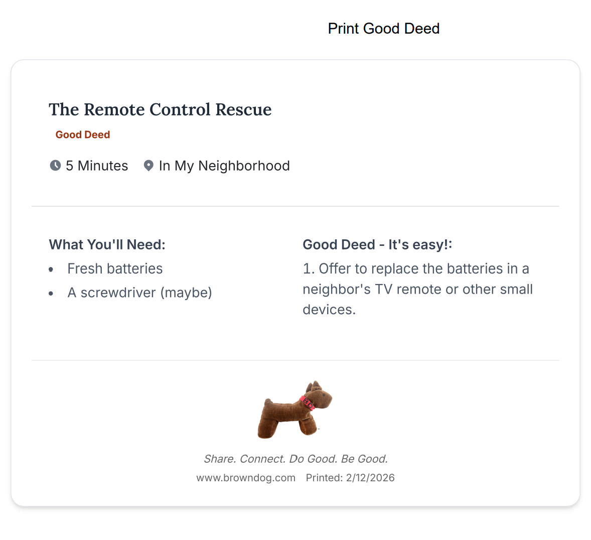 Good Deeds Finder preview